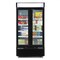 Maxx Cold Double Glass Door Narrow Width Merchandise Freezer, Swing Style Door, 39.5 in.W, 36 cu. ft., in Black MXM2-36FBHC - alternate 2